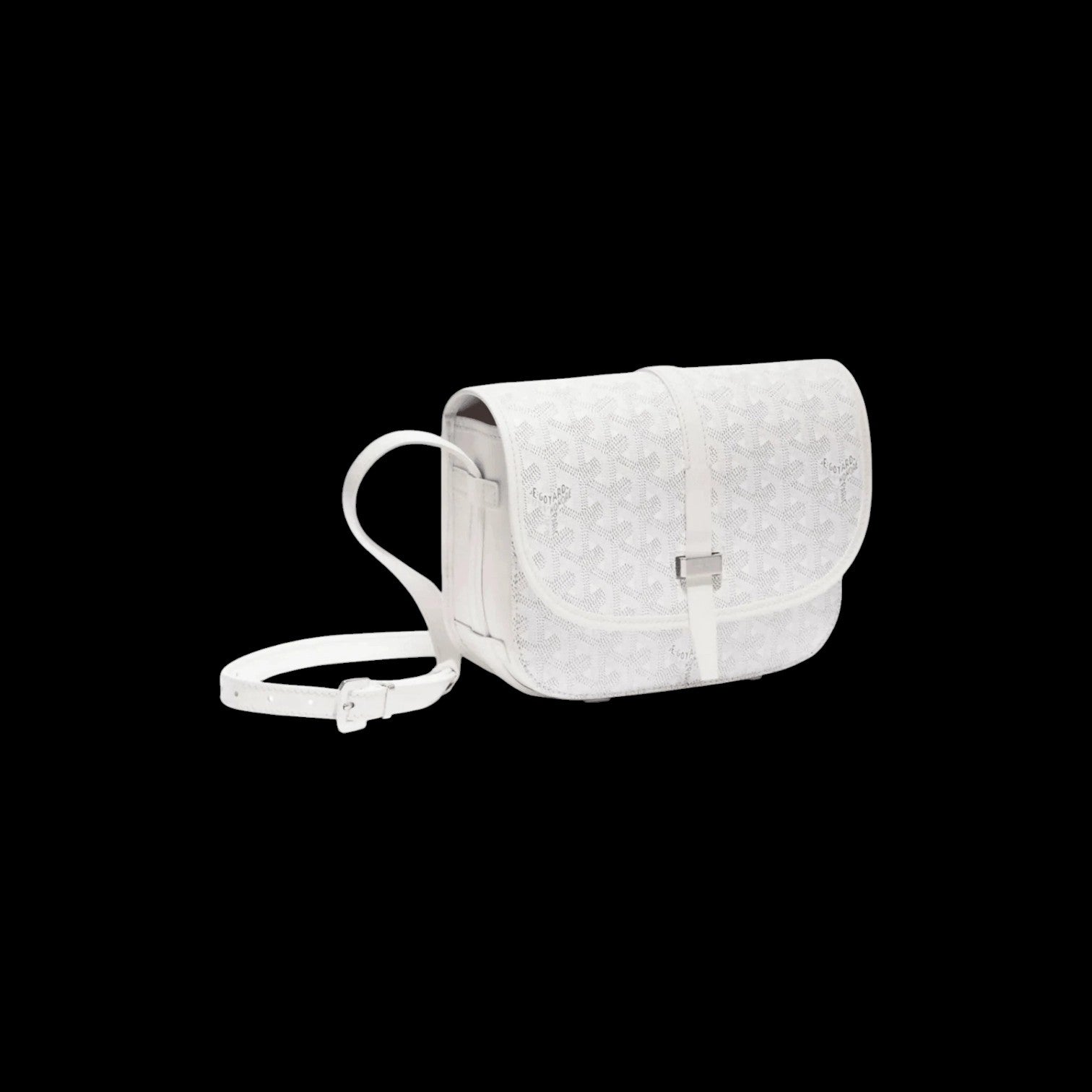 Goyard Belvedere White Messenger Bag