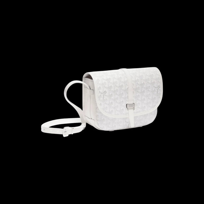 Goyard Belvedere White Messenger Bag