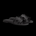 Hermes Flats Black