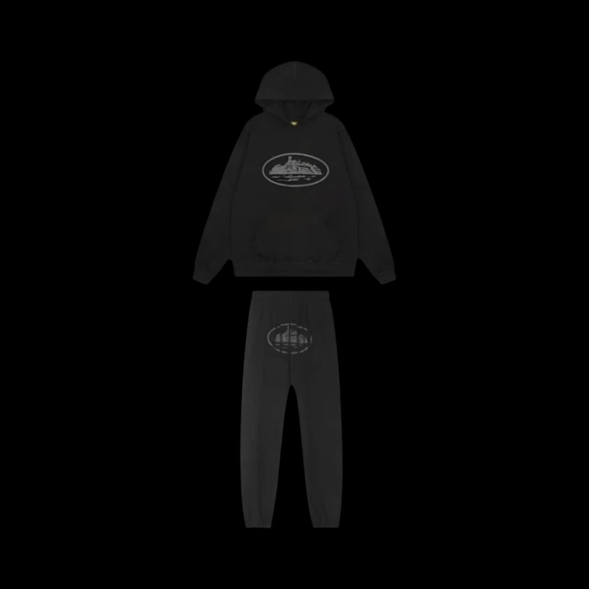 Corteiz Blackout Hoodie Set